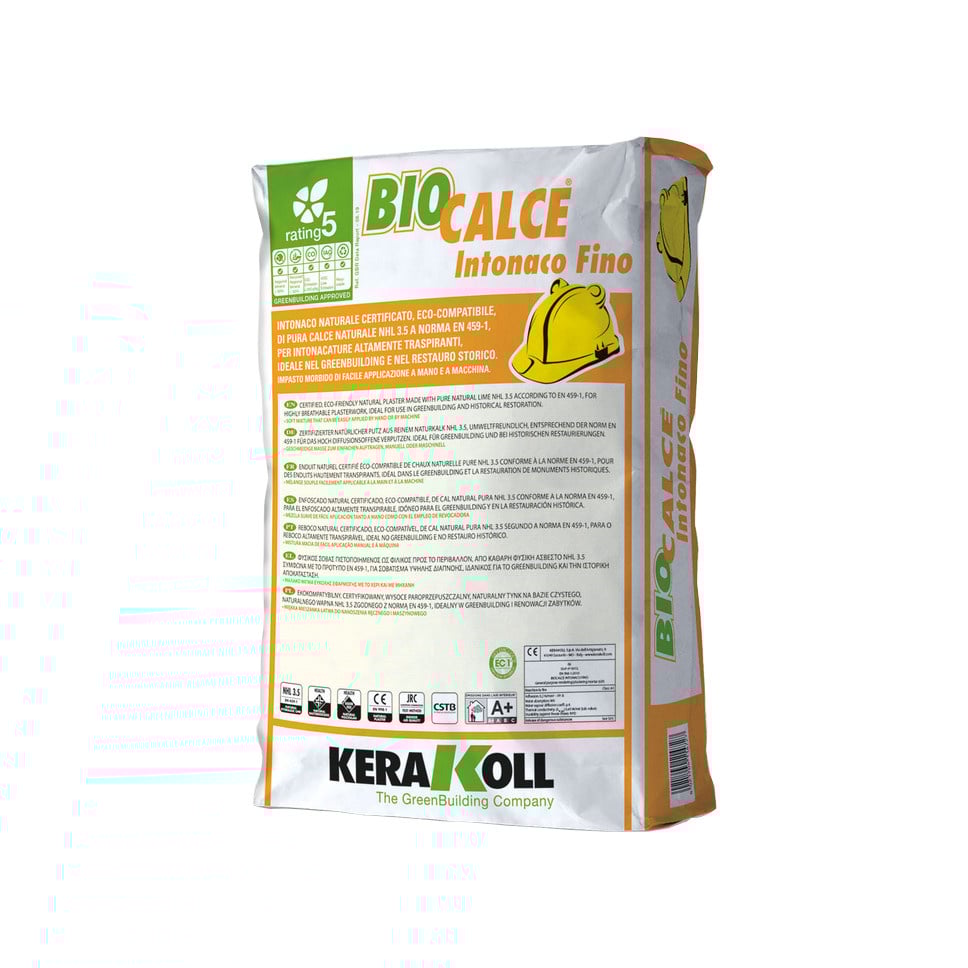 Kerakoll Biocalce Intonaco Fino, fijnpleister 
